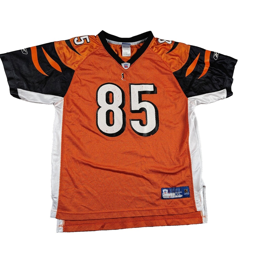 Reebok Cincinnati Bengals Chad Johnson 85 Jersey Youth XL Orange NFL Football
